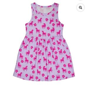 Wonder Nation Girls Lavender Sunrise Unicorn Sleeveless Dress Size XXL (18) NWT